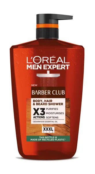 Loreal Men Expert Barber Club Żel pod Prysznic do Ciała Włosów i Brody 1l