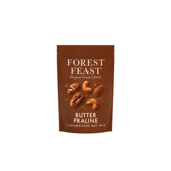 Mieszanka karmelizowanych orzechów Forest Feast Butter Praline, 120 g