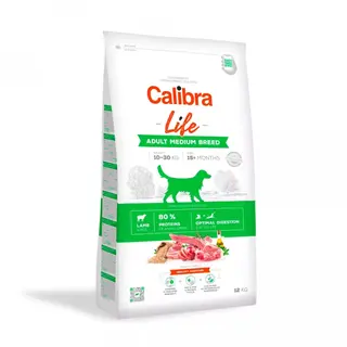 CALIBRA Life Adult Medium Breed Lamb - sucha karma dla psa - 12kg
