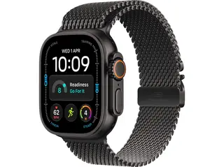 Smartwatch APPLE Watch Ultra 4 GPS + Cellular, koperta 49mm z tytanu w kolorze czarnym, bransoleta mediolańska czarnym - rozmiar L MJAX4QP/A