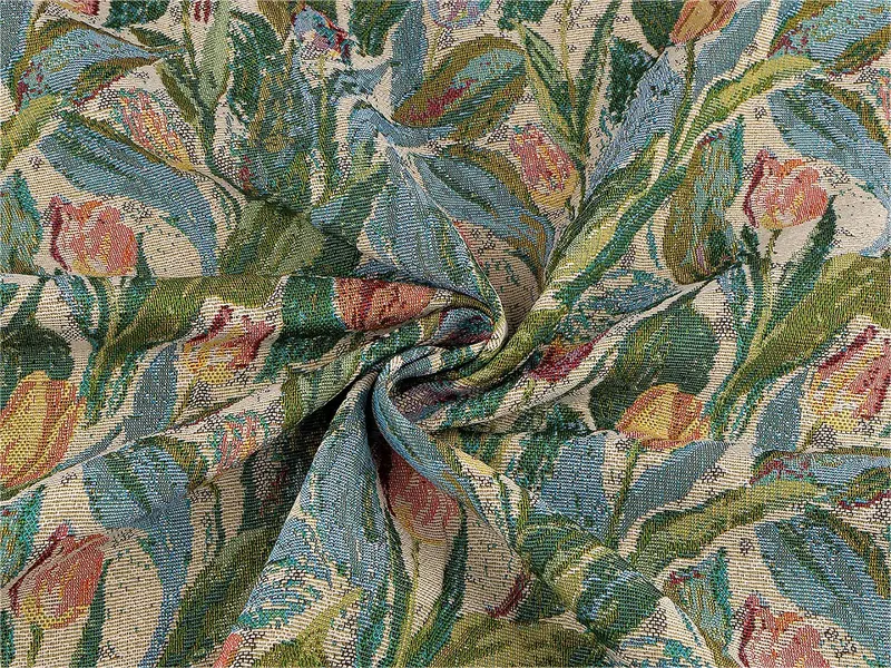 Gobelin - metraż 1 m 3 (275 g/m²) jasnyniebieski tulipan
