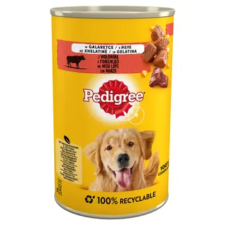 PEDIGREE Adult Wołowina w galaretce - mokra karma dla psa - 400 g