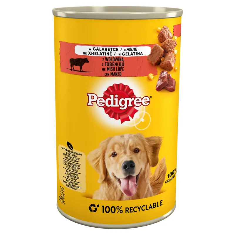 PEDIGREE Adult Wołowina w galaretce - mokra karma dla psa - 400 g
