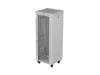 Lanberg Szafa instalacyjna rack stojąca 19" 32U 600x600 szara drzwi perforowane LCD ( Flat pack)