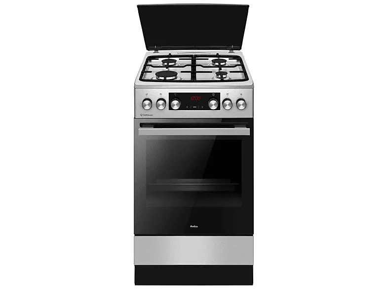 Kuchnia gazowo-elektryczna AMICA 523GES3.33PAHZPTSDPA(XX) Pizza Steam Srebrny