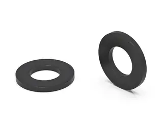 Podkładka M10 D-20mm d-10,5mm h-2mm, zbliżona do DIN34815 (DIN125), kolor czarny