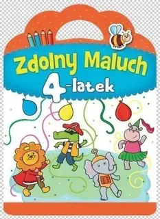 ZDOLNY MALUCH 4 latek NAKLEJKI TECZKA KSIĄŻECZKA EDUKACYJNA DLA 4 LATKA