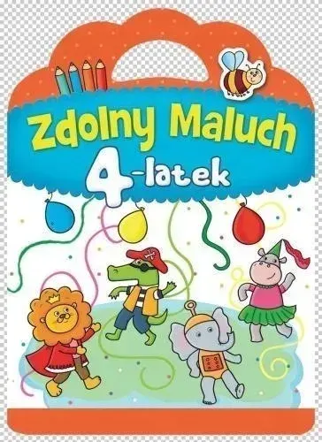 ZDOLNY MALUCH 4 latek NAKLEJKI TECZKA KSIĄŻECZKA EDUKACYJNA DLA 4 LATKA