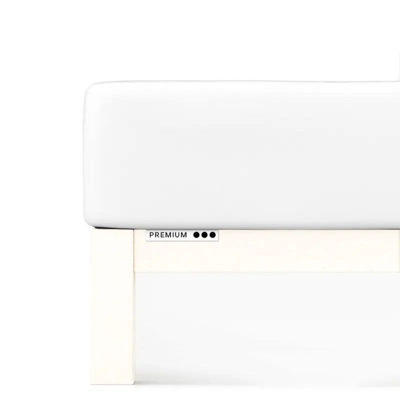 Prześcieradło Schlafgut Premium | 180x190-200x220 cm | Biały | -200x220 Full White 101 - XL bawełna