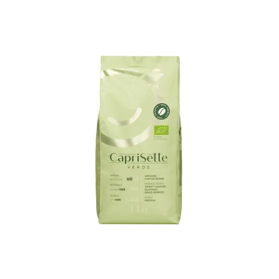 Ekologiczna kawa ziarnista Caprisette Verde, 1 kg