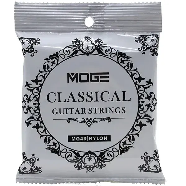 Struny do gitary klasycznej Nylon Srebro Antykorozyjne MOGE MG43 28-43
