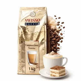 Kawa Cappuccino Tiramisu smak włoskiego deseru Swisso Kaffee 1kg