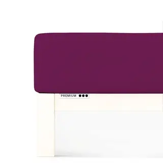 Prześcieradło Schlafgut Premium | 180x190-200x220 cm | Purple Deep | -200x220 Purple Deep 542 - XL bawełna