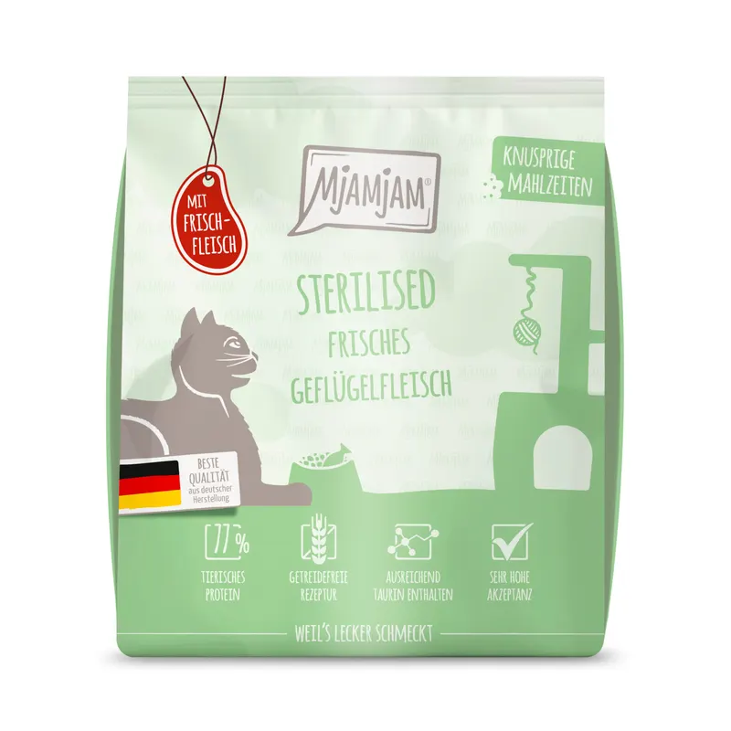 MjAMjAM Sterilised Knusprige Mahlzeiten, drób - 300 g