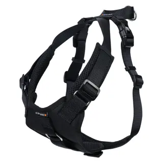 Icepeak Pet Tour szelki samochodowe dla psa, czarne - Rozmiar S: 45 - 56 cm obwodu klatki piersiowej