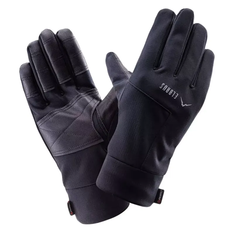 Rękawiczki damskie jesienno-zimowe Elbrus Tinio Polartec Wo's - czarne, Rozmiar L/XL