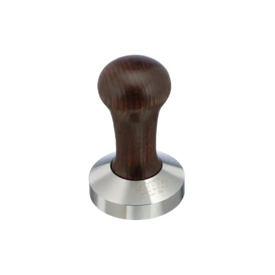 Tamper ze stali nierdzewnej z drewnianym uchwytem Motta, 58 mm