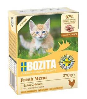 BOZITA Fresh Menu Kitten Chunks in sauce - mokra karma dla kota - 370g