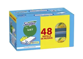 Swiffer mokre chusteczki do podłóg wkłady wymienne ściereczki cytryna 48szt