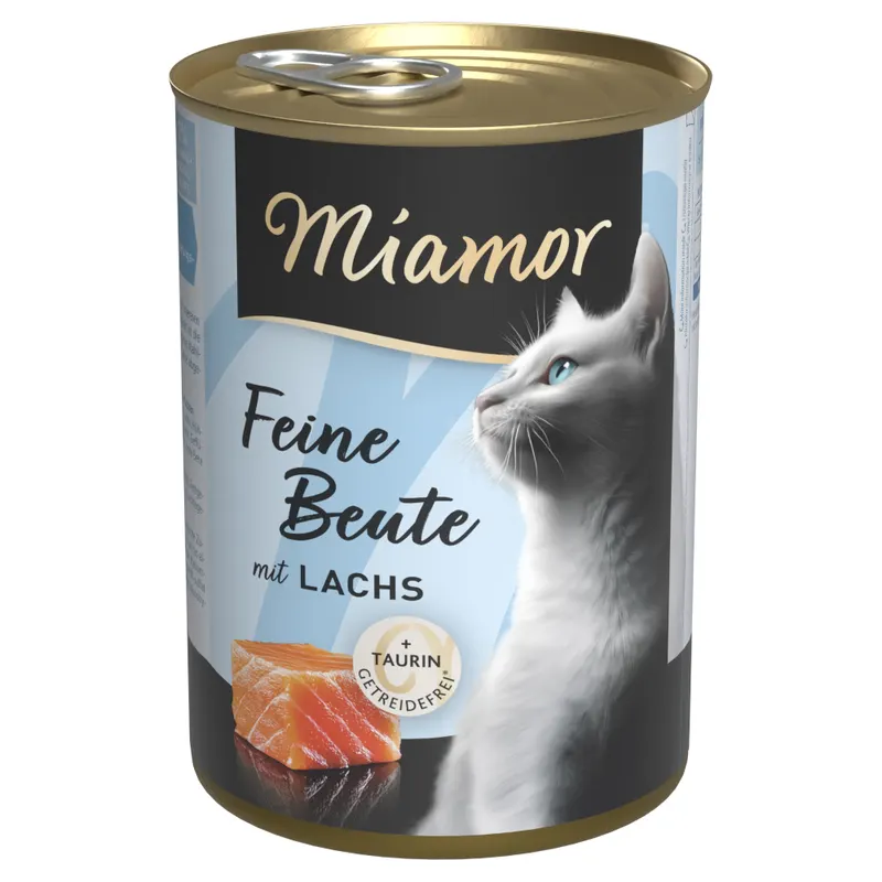 Miamor Feine Beute, 24 x 400 g - Łosoś