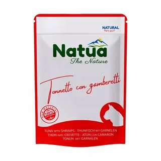 NATUA Tuńczyk z krewetkami - mokra karma dla kota - 70g