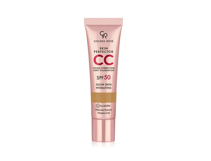 Golden Rose CC Skin Perfector Korygujący Podkład do Twarzy z Filtrem SPF50 106 Toffee