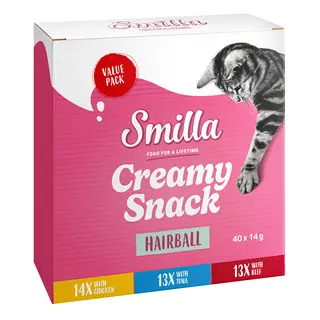 Smilla Creamy Snack Adult Hairball - 40 x 14 g