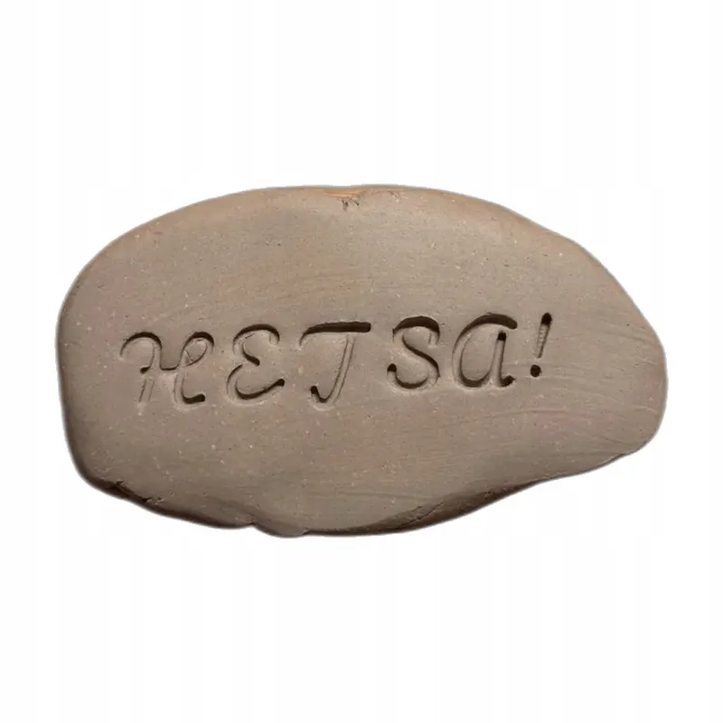 Stemple ceramiczne z literami - Alfabet Curly Font