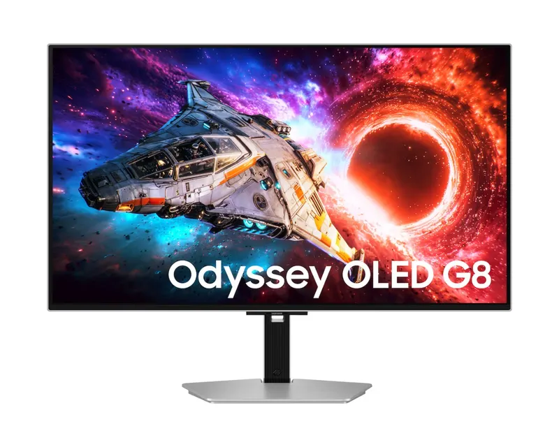 Monitor gamingowy Samsung Odyssey G8 32'' 240Hz OLED srebrny