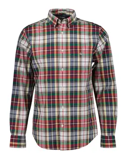 Gant Koszula Popelinowa Regular Fit W Kratę Tartan