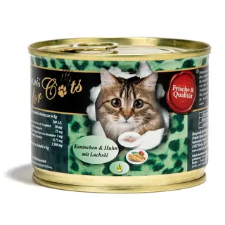 O’CANIS Królik i kurczak z olejem z łososia - mokra karma dla kota - 200g