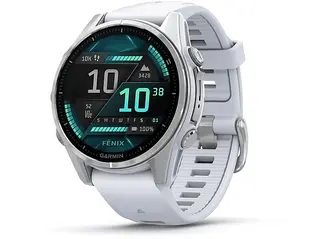 Smartwatch GARMIN fenix 8 43 mm Srebrny z paskiem silikonowym w kolorze Whitestone 010-02903-00