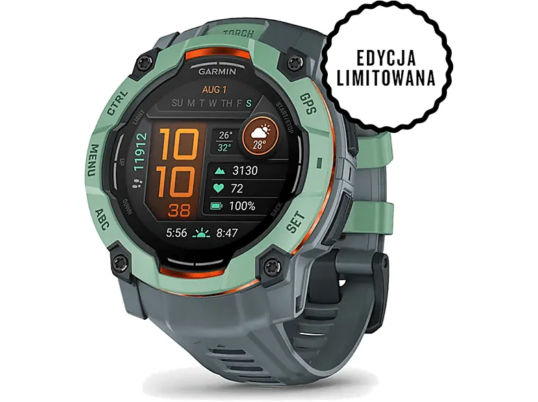 PRODUKT PO EKSPOZYCJI - Smartwatch GARMIN Instinct 3 50 mm AMOLED Neotropic z paskiem w kolorze Twilight 010-03020-01