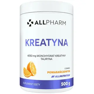 ALLNUTRITION Allpharm Kreatyna Suplement Diety o Smaku Pomarańczowym 500g