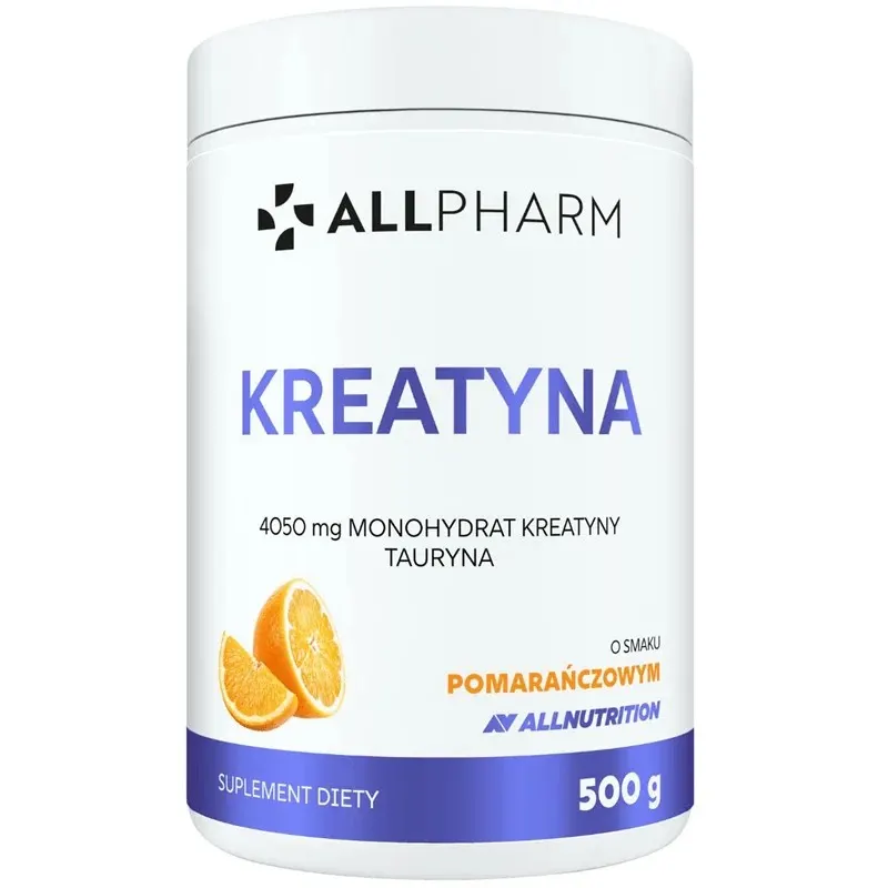 ALLNUTRITION Allpharm Kreatyna Suplement Diety o Smaku Pomarańczowym 500g