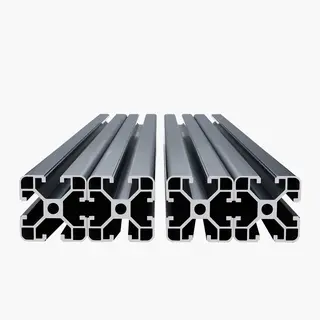 Profile Aluminiowe 4040 1000 mm Zestaw 4 szt. Rowek T Anodowane Czarne