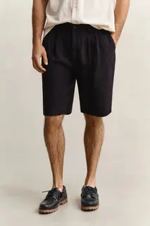 Gant Bawełniane Szorty Męskie Relaxed Fit Czarne