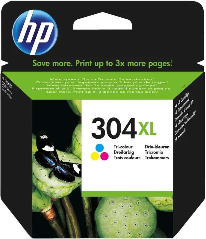 HP 304XL Trójkolorowy Tusz Deskjet N9K07AE