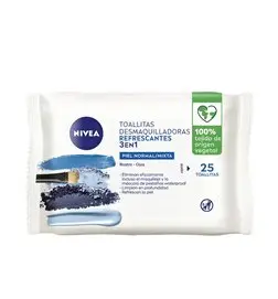Nivea Refreshing 3-In-1 Makeup Removal Wipes 25 Un