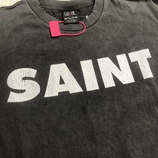 Best Quality Streetwear SAINT OF MICHAEL Vintage Long Sleeves Tee Casual Loose Oversize Cotton Tops T Shirt For Men