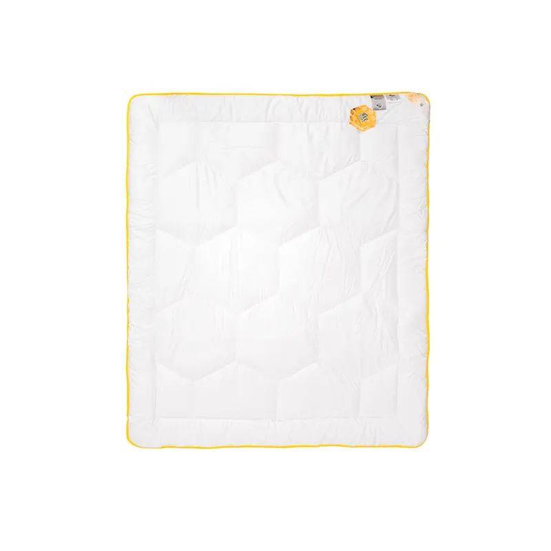 Kołdra Bee Soft Satyna Bawełniana AMZ | 220x240 cm | Letnia włókno poliestrowe DACRON Infinity