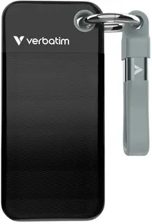 Dysk SSD zewnętrzny Verbatim Pocket SSD 1TB USB-C 3.2 Gen 2 czarny/szary
