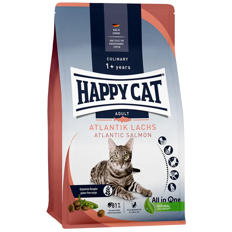 Happy Cat Culinary Adult, łosoś atlantycki - 1,3 kg