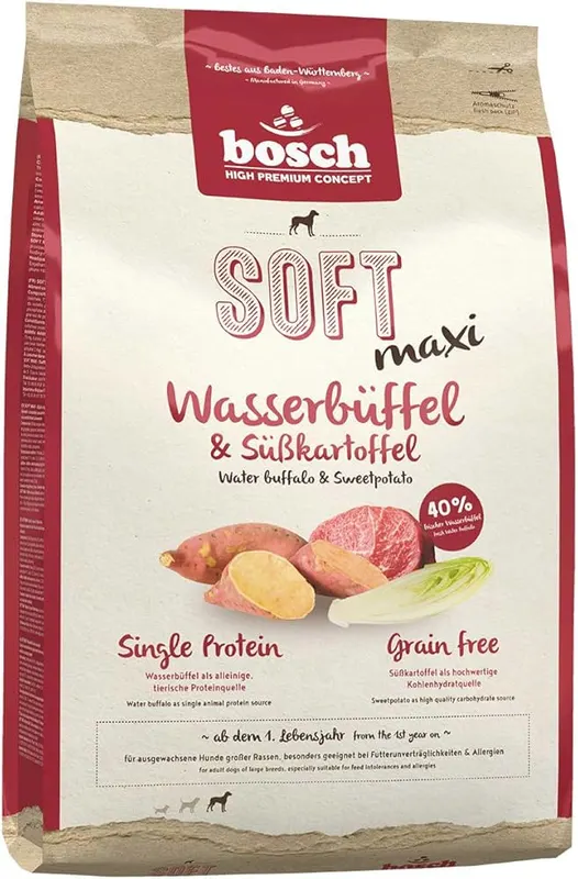 BOSCH Soft Maxi Bawół wodny i bataty - sucha karma dla psa - 2,5kg