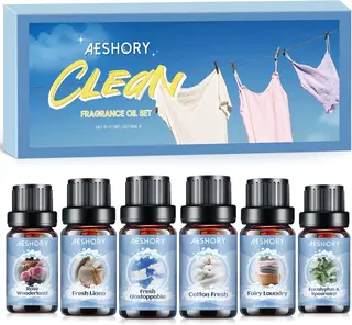 Olejek zapachowy do prania 6x10 ml do dyfuzora i czyszczenia
