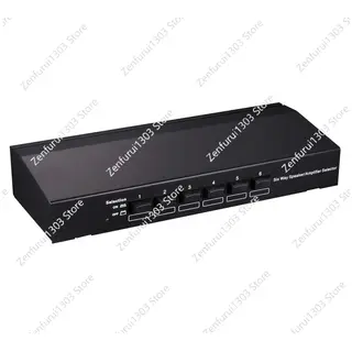 Six way Stereo Speaker Selector Switch Amplifier Selector Bidirectional Selective Switcher