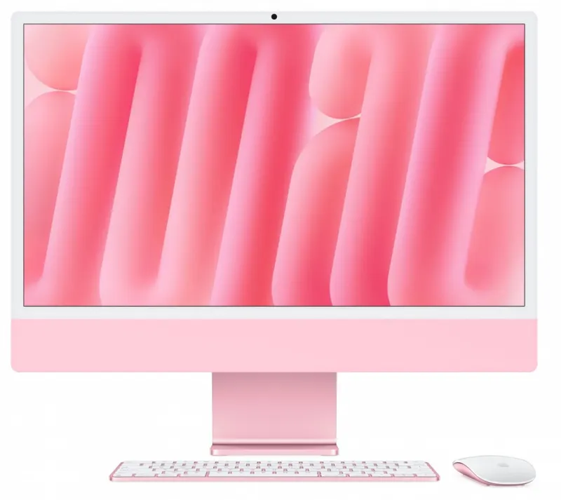 Apple iMac 24 cale: M4 8/8, 16GB, 256GB SSD - Różowy