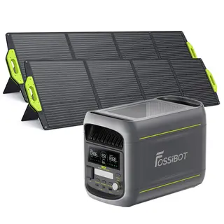FOSSiBOT F1800 Przenośna elektrownia 2×SP200 200 W Składany panel słoneczny
