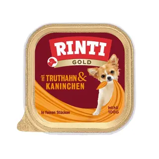 RINTI Gold Mini Indyk z królikiem - mokra karma dla psa - 100g