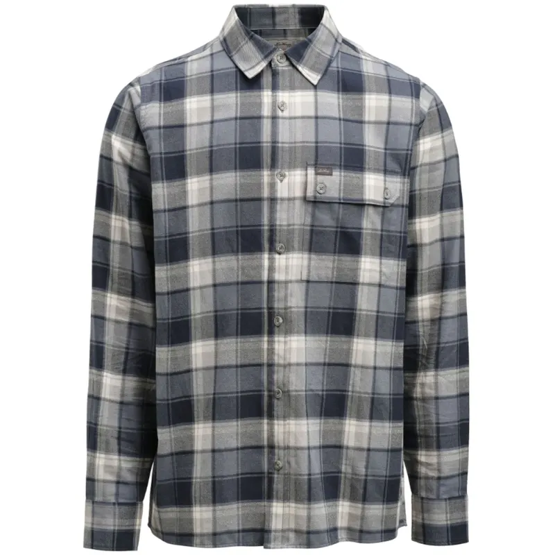 Lundhags Järpen Plaid Flannel Shirt, koszula, mężczyzna, niebieski